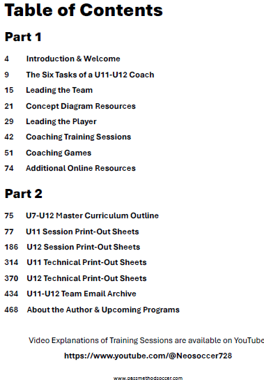 Coaching U11-U12 Youth Soccer - 9v9 Training Curriculum