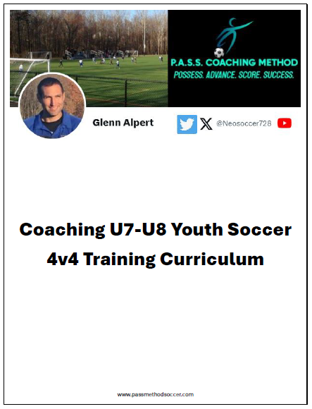 Coaching U7-U8 Youth Soccer               -        4v4 Training Curriculum $35.00